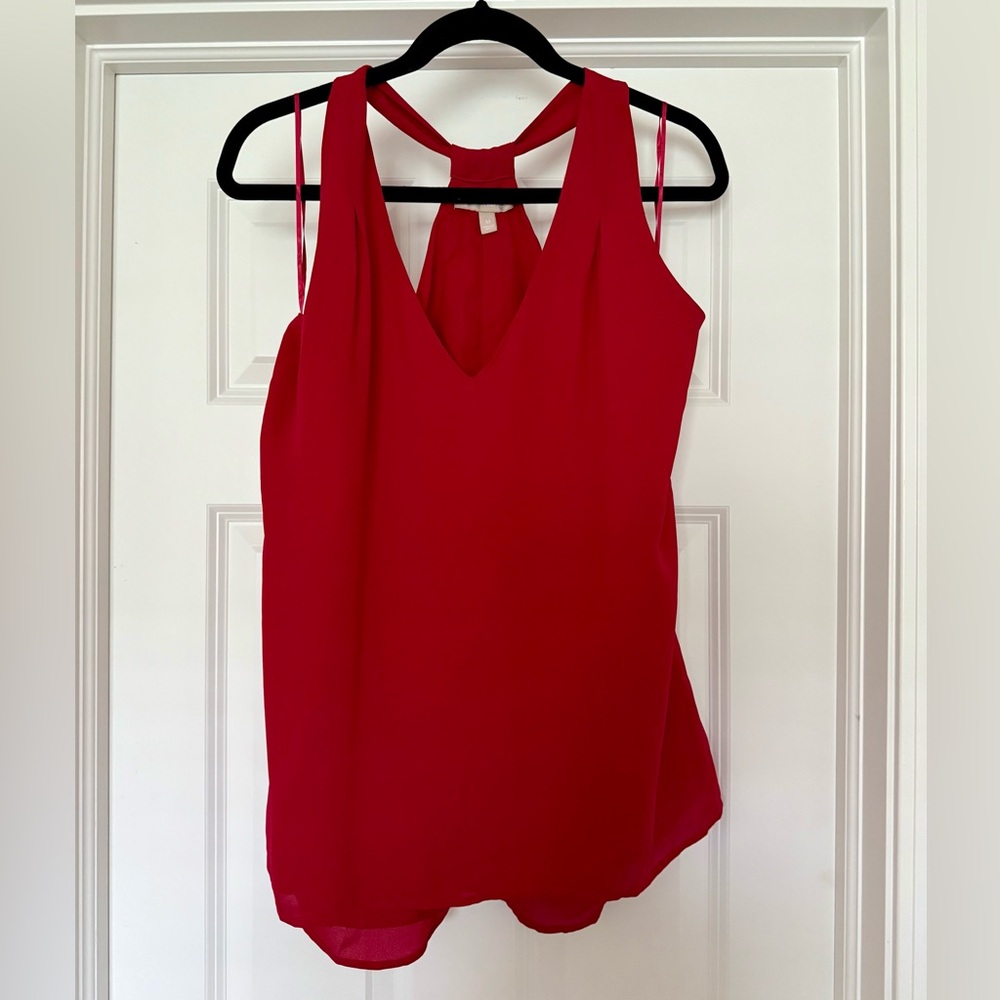 Banana Republic Elegant Red Sleeveless Top